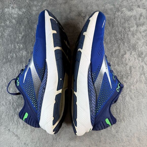 Men’s 12.5 Brooks Adrenaline GTS 22 Running Shoe Blue Irish Green Mesh Sneakers main image 4